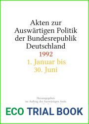Akten zur Auswartigen Politik der Bundesrepublik Deutschland 1992 (German Edition)