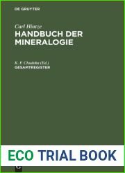 Handbuch der Mineralogie