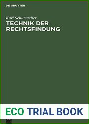 Technik der Rechtsfindung: Ein Leitfaden (German Edition)