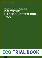 Deutsche Handschriften 1100 - 1400: Oxforder Kolloquium 1985 (German Edition)