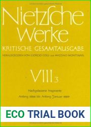Nachgelassene Fragmente Anfang 1888 bis Anfang Januar 1889 (Italian Edition)