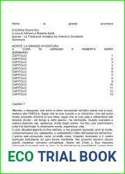 Morte, la grande avventura (Italian Edition)