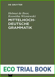 Mittelhochdeutsche Grammatik (German Edition)