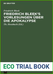 Friedrich Bleek|s Vorlesungen uber die Apokalypse