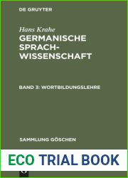 Germanische Sprachwissenschaft III. Wortbildingslehre.