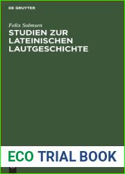 Studien zur lateinischen Lautgeschichte (German Edition)