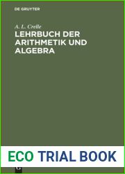 Lehrbuch der Arithmetik und Algebra