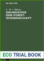 Grundzuge der Forstwissenschaft: Taschenbuch fur Forstverwalter (German Edition)