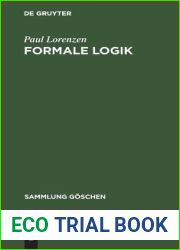 Formale Logik (Sammlung Goschen, 1176 1176a) (German Edition)