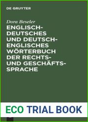 Englisch-deutsches und deutsch-englisches Worterbuch der Rechts- und Geschaftssprache (German Edition)