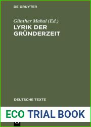 Lyrik der Grunderzeit (Deutsche Texte, 26) (German Edition)