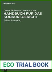 Handbuch Fur Das Konkursgericht (German Edition)