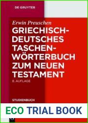 Griechisch deutsches Taschenworterbuch zum Neuen Testament (Gruyter de Gruyter Studienbucher) (de Gruyter Studienbuch)