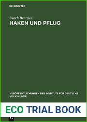 Haken und Pflug: Eine volkskundliche Untersuchung zur Geschichte der Produktionsinstrumente im Gebiet zwischen unterer Elbe und Oder … fur Deutsche Volkskunde, 50) (German Edition)