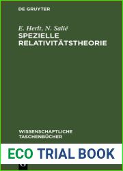 Spezielle Relativitatstheorie (Wissenschaftliche Taschenbucher, 225) (German Edition)