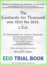 Schriften des Vereins fur Geschichte der Neumark Die Landwehr der Neumark von