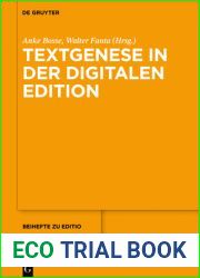 Textgenese in der digitalen Edition (editio Beihefte, 45) (German Edition)