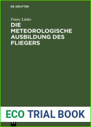 Die meteorologische Ausbildung des Fliegers