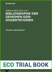 Bibliographie der geheimen DDR-Dissertationen (German Edition)