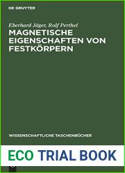 Magnetische Eigenschaften von Festkorpern (Wissenschaftliche Taschenbucher, 282) (German Edition)