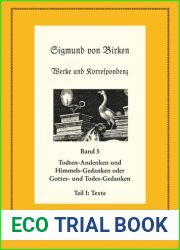 Werke und Korrespondenz. Band 5 Todten-Andenken und Himmels-Gedanken
