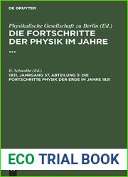 Die Fortschritte Physik der Erde im Jahre 1831 (German Edition)