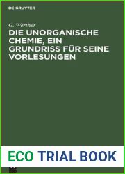 Die unorganische Chemie, ein Grundriss fur seine Vorlesungen (German Edition)