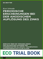 Periodische Erscheinungen bei der anodischen Auflosung des Zinks (Berichte uber die Verhandlungen der Sachsischen Akademie der Wissenschaften zu … Klasse, 101, 1) (German Edition)