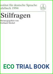 Stilfragen (Jahrbuch des Instituts fur Deutsche Sprache, 1994) (German Edition)