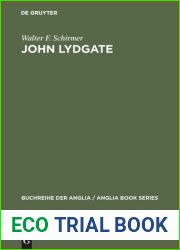 John Lydgate: A study in the culture of the XVth century