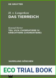 Das Tierreich : Teil VII