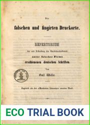 Die falschen und fingierten Druckorte. Repertorium der seit der Erfindung de