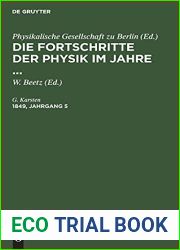 Die Fortschritte der Physik im Jahre …. 1849, Jahrgang 5 (German Edition)