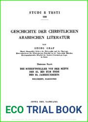 Geschichte der Christlichen Arabischen Literatur [Bands I, III and IV. Lacking Bands II and V] [STUDI E TESTI, 118, 146, 147]