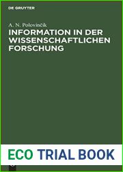 Information in der wissenschaftlichen Forschung (German Edition)