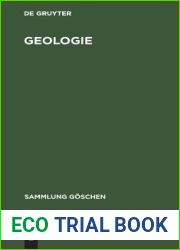 Geologie (Sammlung Goschen, 2621) (German Edition)