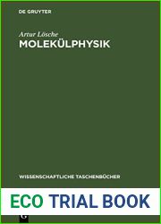 Molekulphysik (Wissenschaftliche Taschenbucher, 66) (German Edition)
