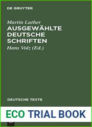 Ausgewahlte deutsche Schriften (Deutsche Texte, 3) (German Edition)