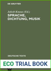 Sprache, Dichtung, Musik: Texte Zu Ihrem Gegenseitigen Verst?ndnis Von Richard Wagner Bis Theodor W. Adorno