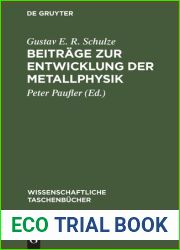 Beitrage zur Entwicklung der Metallphysik