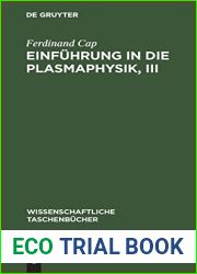 Einfuhrung in die Plasmaphysik, III: Magnetohydrodynamik (Wissenschaftliche Taschenbucher, 74) (German Edition)