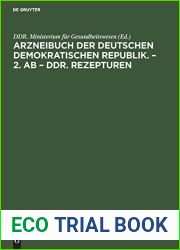 Arzneibuch der Deutschen Demokratischen Republik. - 2. AB - DDR. Rezepturen: Herausgegeben vom Minister fur Gesundheitswesen auf Grund des ? 15 Absatz … (Gesetzblatt I, Seite 101); (German Editi
