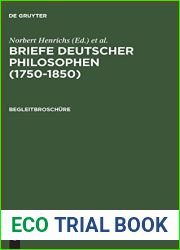 Briefe Deutscher Philosophen (1750-1850). Begleitbroschure (German Edition)
