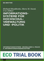 Informationssysteme fur Hochschulverwaltung und -politik: Theorie und Praxis politisch-administrativer Informationssysteme (Informationssysteme : … Informationswissenschaften) (German Edition)