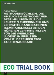 Methodenbuchlein. Die amtlichen methodischen Bestimmungen fur die Lehrer (Lehrerinnen) und Lehramtskandidatinnen (Seminarklasse) an den hoheren … 1908. Taschenausgabe (German Edition)