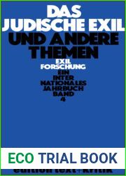Das Judische Exil Und Andere Themen (Exilforschung) (German Edition)
