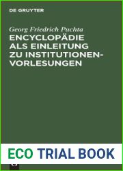 Encyclopadie als Einleitung zu Institutionen-Vorlesungen (German Edition)