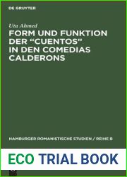 Form und Funktion der Cuentos in den Comedias Calderons (Hamburger romanistische Studien Reihe B, 37) (German Edition)