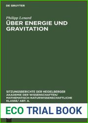 Uber Energie und Gravitation (Sitzungsberichte der Heidelberger Akademie der Wissenschaften Abt. A. Mathematisch-physikalische Wissenschaften, 1929, 8) (German Edition)