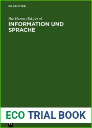 Information Und Sprache: Beitr?ge Zu Informationswissenschaft, Computerlinguistik, Bibliothekswesen Und Verwandten F?chern